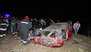 Otomobil takla attı: 1 çocuk öldü, 7 kişi yaralandı