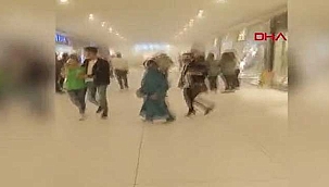 Son Dakika: AWM'de çıkan yangın sonucu çatı çöktü