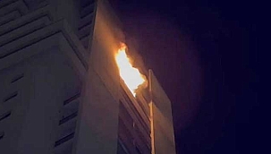 25 katlı apartmanın 20'nci katında yangın; 1 ölü, 14 yaralı