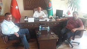 Abdulkadir Güneş’ten, Sarıoğlan Ziraat Odası Başkanı Kazım Güneri’ye Ziyaret