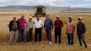 Başkan Abdulkadir Güneş, Tarlada Hasat Yaptı
