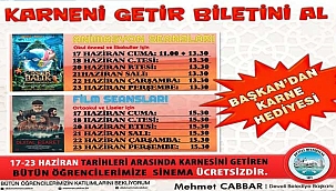 Başkan Cabbar'dan Öğrencilere Karne Hediyesi