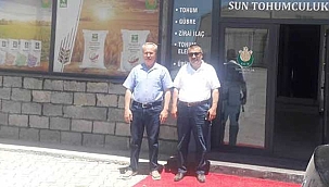 Başkan Güneş’ten MHP Felahiye İlçe Başkanı Çağıran’ı İşyerinde Ziyaret Etti