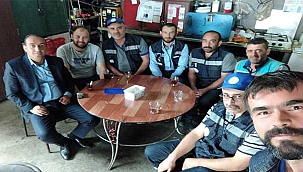 Başkan İlmek, Belediye Personellerini Ziyaret Etti