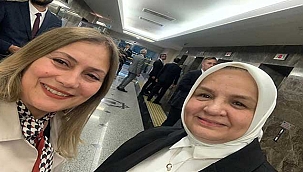 Başkan Timuçin, Genel Merkez Kadın Kolları Başkanı Keşir ile Bir Arayan Geldi