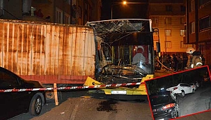  İETT otobüsü 17 araca çarptı; şoförü kaçtı! 