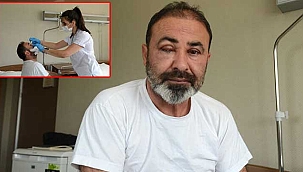 İki grup arasında çıkan kavgayı ayırırken gözünden oluyordu