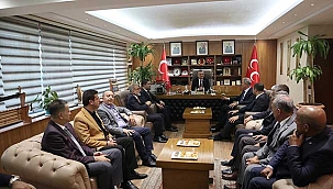 İl Başkanı Çopuroğlu, Bakan Hulusi Akar ile birlikte MHP’yi Ziyaret Etti
