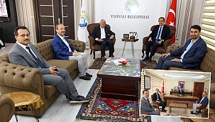 İl Sağlık Müdürü Erşan’dan Yahyalı Kaymakamı Eyyüpkoca ve Belediye Başkanı Öztürk'e Ziyaret