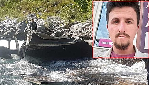 Kamyonun çaya devrildiği kazada kayboldu