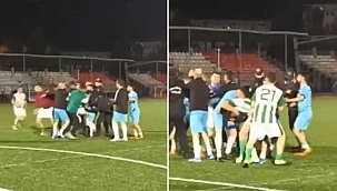 Kupa maçında saha karıştı! Futbolcular birbirine girdi! 