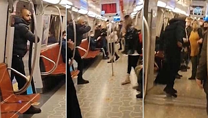 Metrodaki bıçaklı saldırgan tahliye oldu
