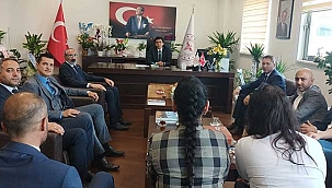 Öz Sağlık İş Sendikası'ndan Şehir Hastanesi Başhekimi Koyuncu'ya Ziyaret