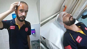 Sağlık görevlisine perde demiriyle saldırı! 