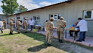 Sağlık Müdürlüğü Aşı Ekipleri, Askerlerin Aşılarını Tamamladı