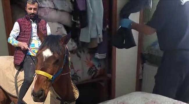 Saklandığı gradropta yakalandı! Köpeği öldürüp evi...