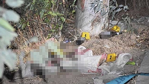 Şok Görüntüler! İçi toprak dolu çuvaldan erkek cesedi çıktı