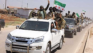 Suriye Milli Ordusu’ndan harekat öncesi konvoylu tur!