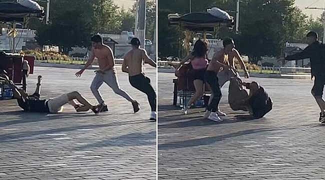Taksim Meydanı'ndaki kavga kameralarda! 