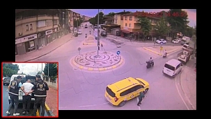  Trafikte tartıştığı moto kuryeyi tabanca ile darbetti