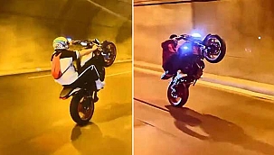 Tüneldeki tehlikeli yolculuk kamerada! 