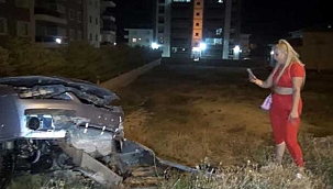 Yaptığı kazayı arkadaşına görüntülü anlattı