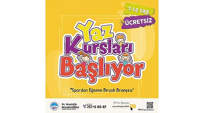 Yaz Geldi, “Melikgazi’de Yaz Kursları Başlıyor”
