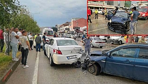  Zincirleme trafik kazası: 2'si çocuk 8 yaralı