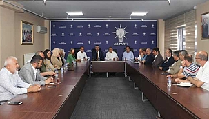 Ak Parti’nin Kurmayları, İl Başkanlığında Toplandı