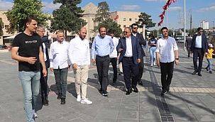 Başkan Mehmet Özhaseki, Miting Alanında Yapılan Çalışmaları İnceledi