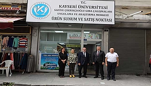 İlmi ortamda üretilen ürünlerin satıldığı mağaza açıldı