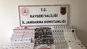 Jandarma ekipleri kaçak sigara ele geçirdi 