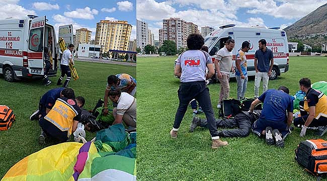 Kayseri’de paraşüt kazası: 2 yaralı