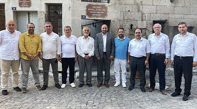 Milletvekili Karayel, Kayseri Gönüllü Kültür Kuruluşları Derneği'ni ziyaret etti