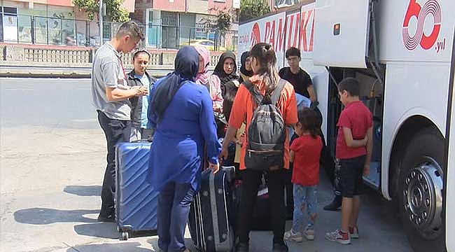 Otogarda kurban bayramı hareketliliği!