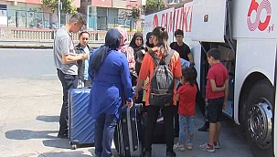 Otogarda kurban bayramı hareketliliği! 