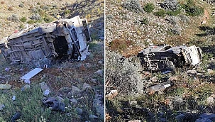 Son Dakika: Tarım işçilerini taşıyan minibüs devrildi, 2 ölü, 17 yaralı! 