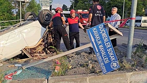 Tatil yolunda feci kaza! 