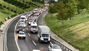  Trafikte bayram yoğunluğu başladı