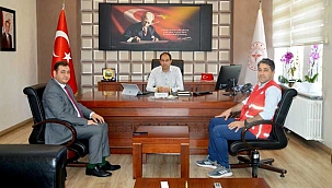 Türk Kızılay’ından İl Sağlık Müdürü Erşan’a Ziyareti