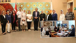 AK Partili Mehmet Özhaseki, Ak Parti Kayseri İl Kadın Kollarını Makamında Ağırladı