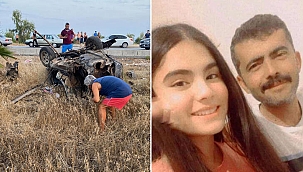 Antalya'da baba ile kızı denizden dönerken kazada öldü