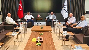 Başkan Güneş’ten OSB Başkanı Yalçın’a Hayırlı Olsun Ziyareti
