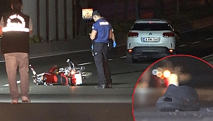 Bursa'da motosikletten düştüler, araba üzerlerinden geçti