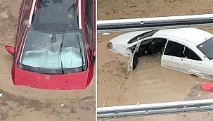 Bursa, Yalova ve Tekirdağ'da sağanak yağış, araçlar mahsur kaldı