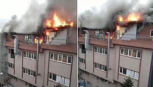  Çorapçılar Sanayi Sitesi'nde yangın