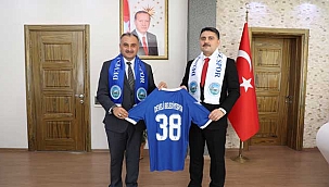 Develi Kaymakamı Mehmet Tunç’tan Başkan Mehmet Cabbar’a Ziyaret