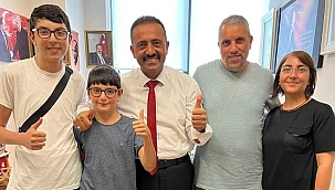 Dr. Avşar Aslan, Aydoğdu Ailesini Makamında Kabul Etti