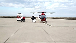Kayseri’de Hava Ambulans Hızır Gibi Yetişti 