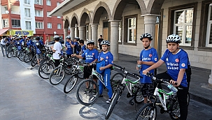 Kayseri'de Kur'an Kursuna Katılan Gençler Bisiklet Turunda Buluştu